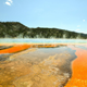 Las fuentes termales del parque Yellowstone.